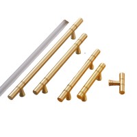 Brass Slotted Handle Drawer Pull Style Brass Furniture Wardrobe Handle/ Brass Chinese Cabinet Door Handle/solid Polished